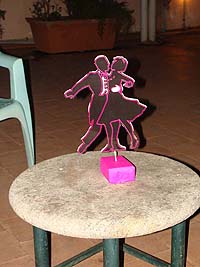 Couple dancing centerpiece
